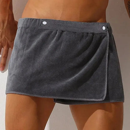 Men Wearable Bath Towel Pants Soft Microfiber Magic Underwear Sexy Man Swimming Panties Gym Sauna Travel Beach Boxer for Adults