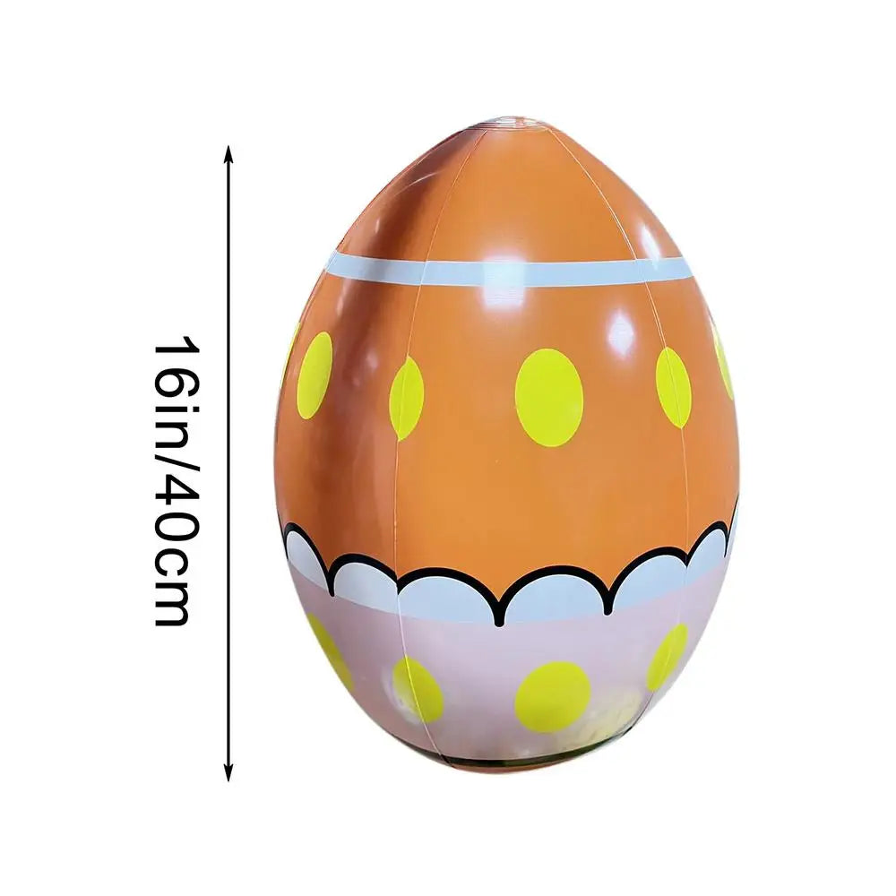 Easter Egg Blow Up For Outside 16Inch Giant Easter Egg Inflatable Outdoor Cute Eggs And Happy Easter Blowups For Holiday Party