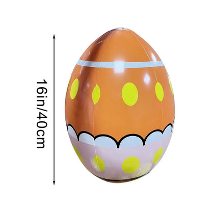 Easter Egg Blow Up For Outside 16Inch Giant Easter Egg Inflatable Outdoor Cute Eggs And Happy Easter Blowups For Holiday Party