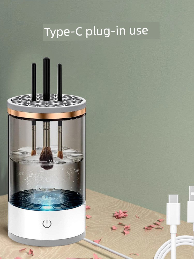 New Arrival Electric Scrubber Makeup Brush Automatic Cleaning Device Cleaning Beauty Blender Powder Puff Powder Cleaning Appliance Brush