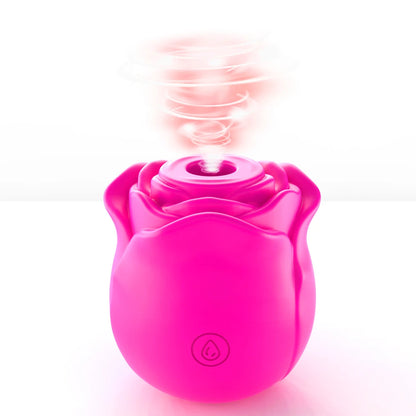 Rose Shape Vagina Sucking Vibrator Nipple Massager Clitoral Vacuum Stimulator Vibrating Female Masturbator Sex Toys for Adults