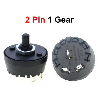 Cltgxdd 1PCS High Temperature Resistant Rotary Gear Switch 2 3 4 5 6 7 8 10 Pin Band Knob Switch Of Juicer Mixer