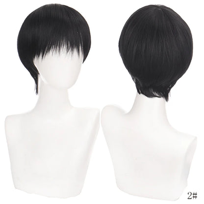 TALANG Men's Synthetic Wigs Short Straight Bangs For Male Boy Cosplay Anime Daily Party Wig Heat Resistant