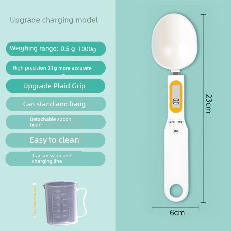 Electronic Scale Measuring Spoon Scale Grams Milk Powder Baby Baby Solid Food with Weighing Scale Measuring Spoon Measuring Spoon Kitchen Baking Flour