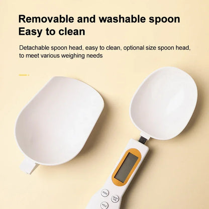 New LCD Digital Measurement Adjustable Weighing Spoon Coffee Powder Scale Baking Scale Electronic Measuring Spoon Kitchen Tools