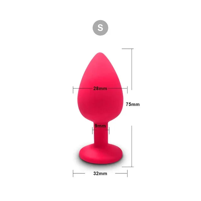 3 Size Silicone Butt Plug Anal Plug Unisex Sex Stopper Adult Toys for Men/Women Anal Trainer Prostate Massager Dildo for Couples