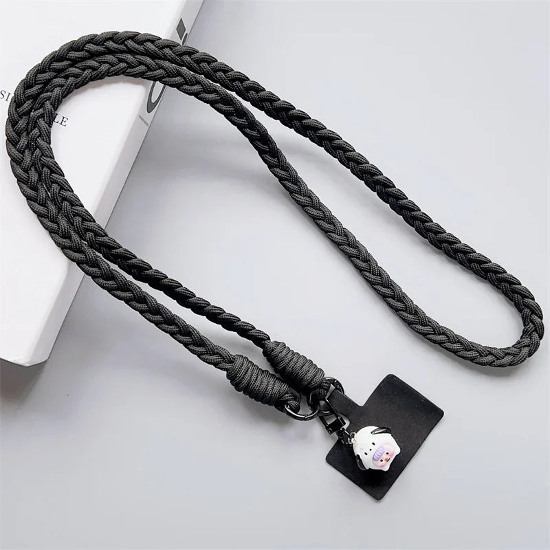 Can Be Carried Outdoor Mountaineering Mobile Phone Lanyard Women's Belts Woven Hanging Ornaments Anti Loss Lanyards Neck Strap