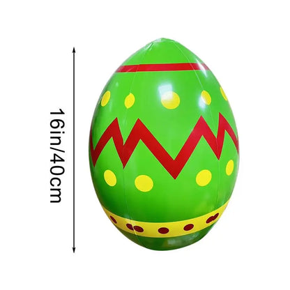 Easter Egg Blow Up For Outside 16Inch Giant Easter Egg Inflatable Outdoor Cute Eggs And Happy Easter Blowups For Holiday Party