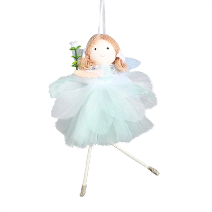 24cm Easter Flower Bunny Ornaments Pink Yellow Gauze Skirt Bunny Easter Party Decor Supplies Home Desktop Decorations Kids Gifts
