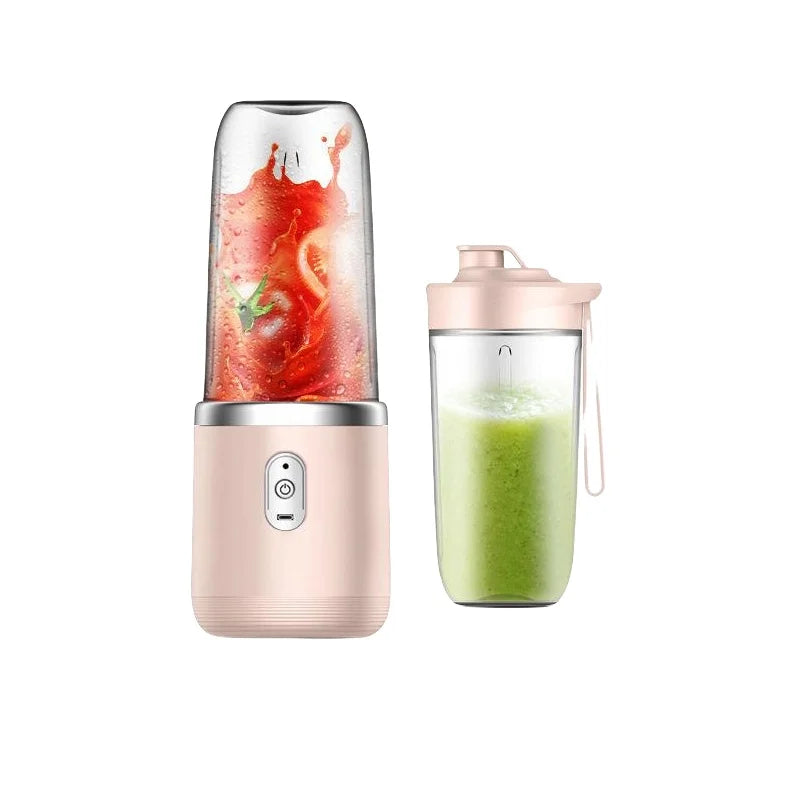 Xiaomi Portable Electric Fruit Juice Blenders 400ml Personal sized Mini Bottle Home USB rechargeable 6 Blades blender Machine