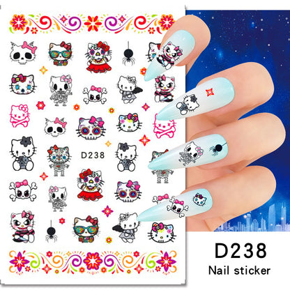1PCS Cartoon Cute Melody Kuromi 3D Nail Stickers Press on Nails Sanrio Nail Art Decoration New Anime Nail Art Decals Stickers