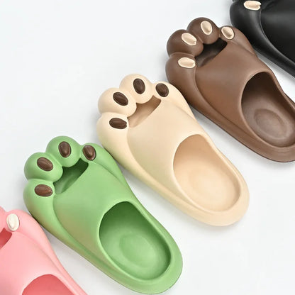 Cat Paw Claw Slippers Women Cloud Platform Funny Home Cartoon Cute Kawaii Summer Beach Soft Non Slip Flip Flops Men Ladies 2025