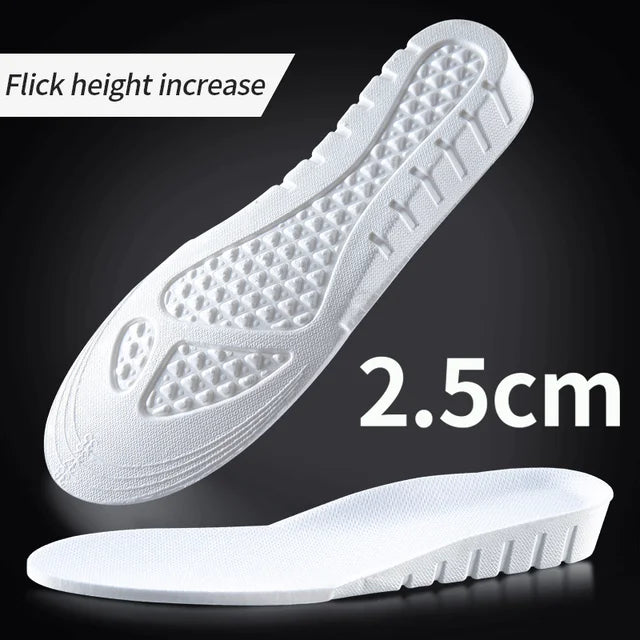 2025 Invisiable Height Increase Insoles for Feet Breathable Elevator Height Increase Templates Insoles for Women Men Shoes Pads