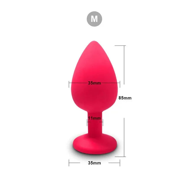 3 Size Silicone Butt Plug Anal Plug Unisex Sex Stopper Adult Toys for Men/Women Anal Trainer Prostate Massager Dildo for Couples