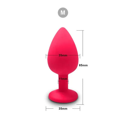 3 Size Silicone Butt Plug Anal Plug Unisex Sex Stopper Adult Toys for Men/Women Anal Trainer Prostate Massager Dildo for Couples
