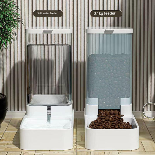 Cat and Dog Water Dispenser Cat Food Automatic Feeder Cat and Dog Bowl Grain Bucket Cat Feeding Pet Drinking Water Handy Gadget