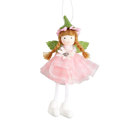 24cm Easter Flower Bunny Ornaments Pink Yellow Gauze Skirt Bunny Easter Party Decor Supplies Home Desktop Decorations Kids Gifts