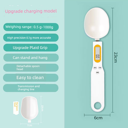 Electronic Scale Measuring Spoon Scale Grams Milk Powder Baby Baby Solid Food with Weighing Scale Measuring Spoon Measuring Spoon Kitchen Baking Flour