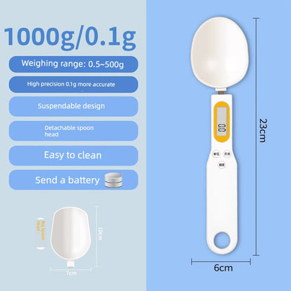Electronic Scale Measuring Spoon Scale Grams Milk Powder Baby Baby Solid Food with Weighing Scale Measuring Spoon Measuring Spoon Kitchen Baking Flour