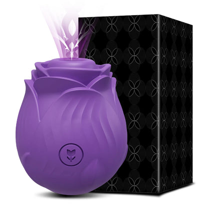 Sucking Rose-Toys Vibrator for Women Tongue Licking Oral Nipple Clitoris Vacuum Stimulator Female Sex Toys Goods for Adults