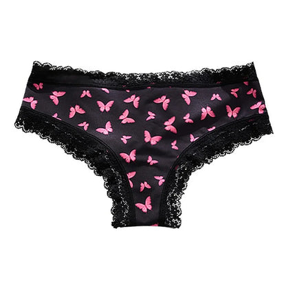 Women Butterfly Print Underwear Secret Clothes Sexy Lingerie Lace Lingerie Sweet Girly Seamless Briefs Japanese Princess Pantie