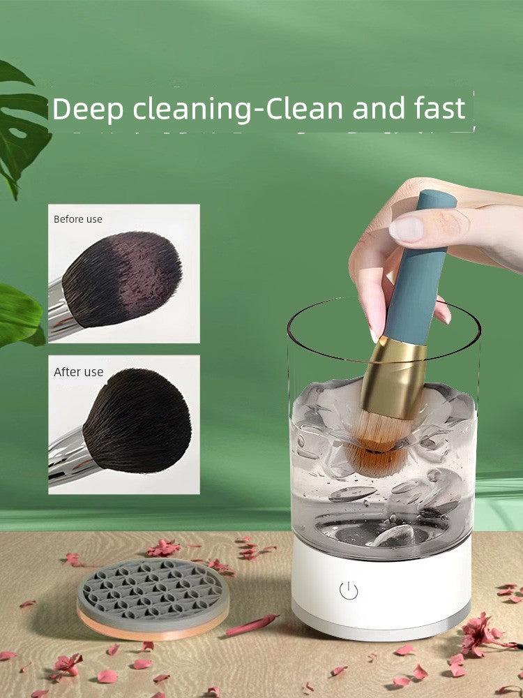 New Arrival Electric Scrubber Makeup Brush Automatic Cleaning Device Cleaning Beauty Blender Powder Puff Powder Cleaning Appliance Brush