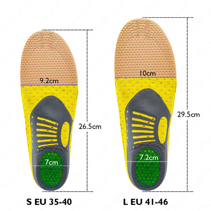 Krolik Orthotic Gel Insoles For Sneaker Orthopedic Flat Foot Cushion Insert Arch Support Pad Foot Pain-relieving Man Women