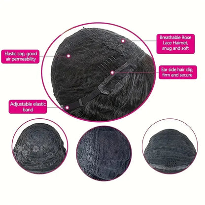 Afro Kinky Curly Human Hair Wigs With Bangs For Black Women 100% Human Hair Wig Cheap Malaysian Machine Made Human Hair Wigs