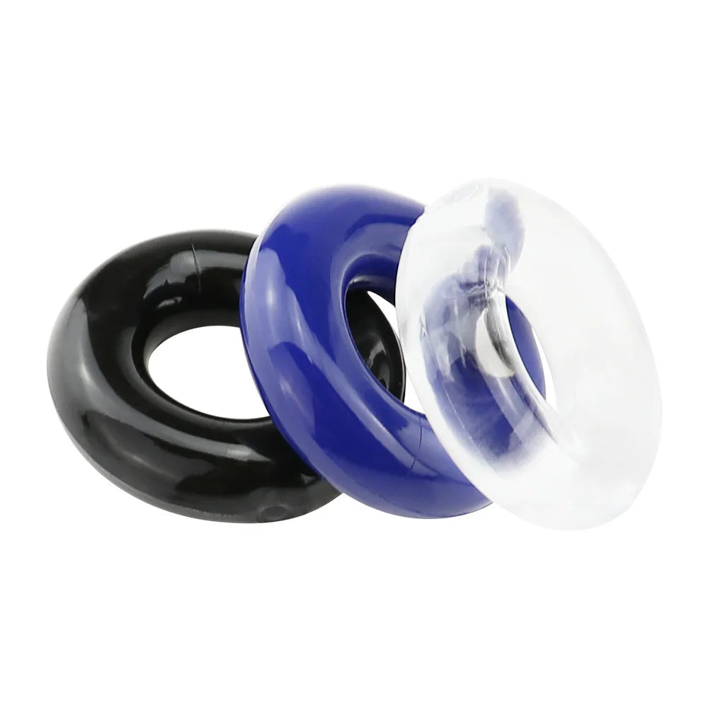3pcs Crystal Cock Ring Delay Ejaculation Penis Rings For Men Male Flirting Adult Supplies Sex Toys 18+