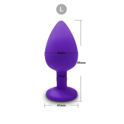 3 Size Silicone Butt Plug Anal Plug Unisex Sex Stopper Adult Toys for Men/Women Anal Trainer Prostate Massager Dildo for Couples