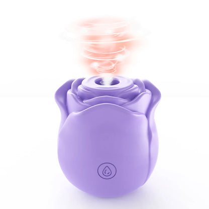Rose Shape Vagina Sucking Vibrator Nipple Massager Clitoral Vacuum Stimulator Vibrating Female Masturbator Sex Toys for Adults