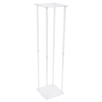 100cm Acrylic Wedding Geometric Flower Vase Wedding Column Stand Floral Display Rack for Home Birthday Party Decoration