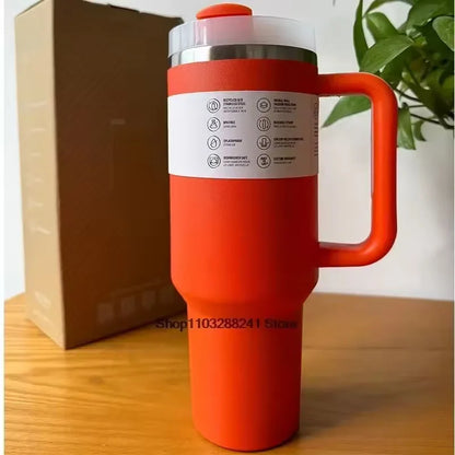 40Oz Stainless Steel Water Bottle with Handle Ideal for Travel Sports