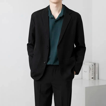 Spring Brown Black Blazer Men Slim Fit Fashion Social Mens Dress Jacket Business Formal Jacket Men Office Suit Jacket S-3XL