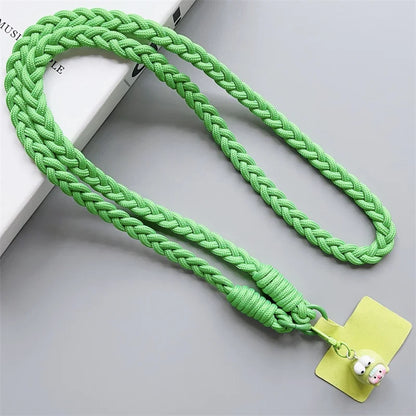 Can Be Carried Outdoor Mountaineering Mobile Phone Lanyard Women's Belts Woven Hanging Ornaments Anti Loss Lanyards Neck Strap