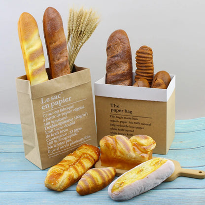 Artificial Fake Bread Ornaments French Baguette Cake Bakery Craft Kids Easter Decor Toy Donuts Simulation Bread Kitchen Models