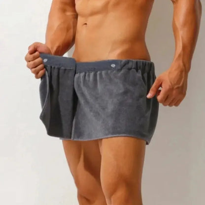 Men Wearable Bath Towel Pants Soft Microfiber Magic Underwear Sexy Man Swimming Panties Gym Sauna Travel Beach Boxer for Adults