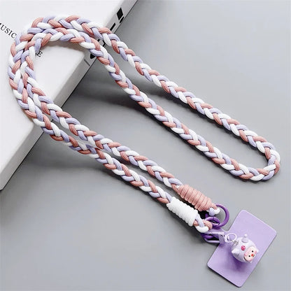 Can Be Carried Outdoor Mountaineering Mobile Phone Lanyard Women's Belts Woven Hanging Ornaments Anti Loss Lanyards Neck Strap