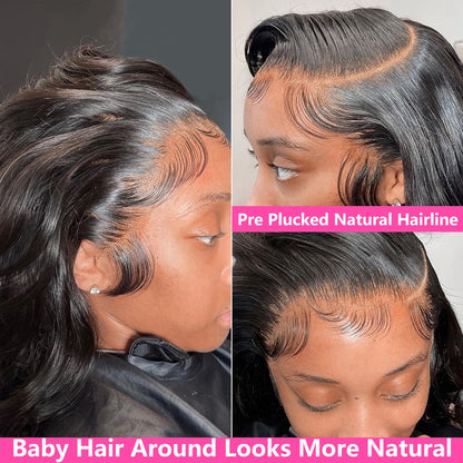 30 40 Inch 13x4 Body Wave Lace Front Human Hair Wigs 13x6 HD Transparent 200 Density Lace Frontal Wig Brazilian Hair For Women