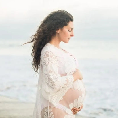 2024 Summer Maternity Photo Shooting Dress Large Size Pregnancy Photography Mother women Clothes Wear