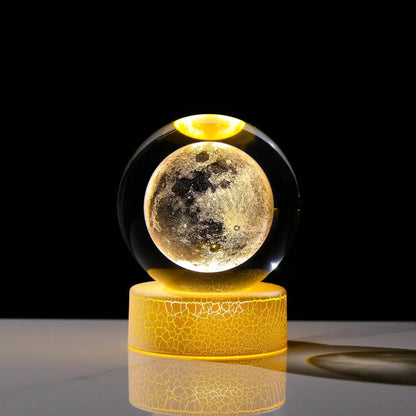 NEWHot Creat Crystal Ball USB Night Light With Milky Way galaxy LED Children Night Lamp For Bedroom Ambient Light Christmas Gift