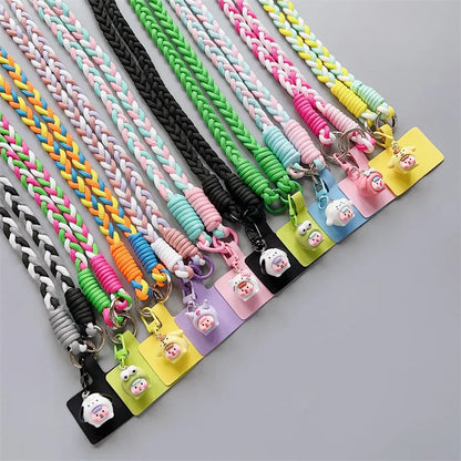 Can Be Carried Outdoor Mountaineering Mobile Phone Lanyard Women's Belts Woven Hanging Ornaments Anti Loss Lanyards Neck Strap