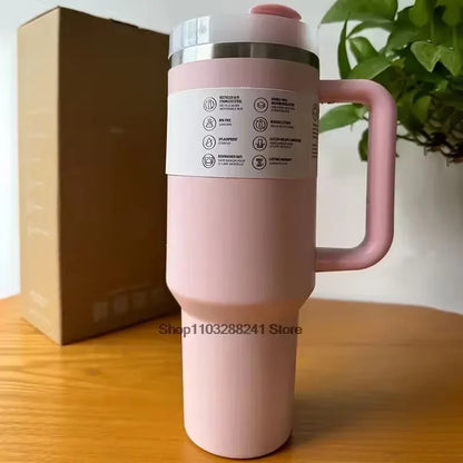 40Oz Stainless Steel Water Bottle with Handle Ideal for Travel Sports