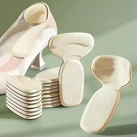 1 Pair T-Shape Anti-wear Pads for Women Foot Heel Pad Sports Shoe High Heels Back Sticker Pain Relief Protector Cushion Insoles