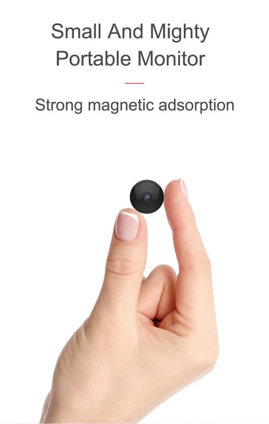 Home indoor 360°Bracket rotating wireless camera WiFi monitoring network high-definition outdoor sports portable mini smart security camera