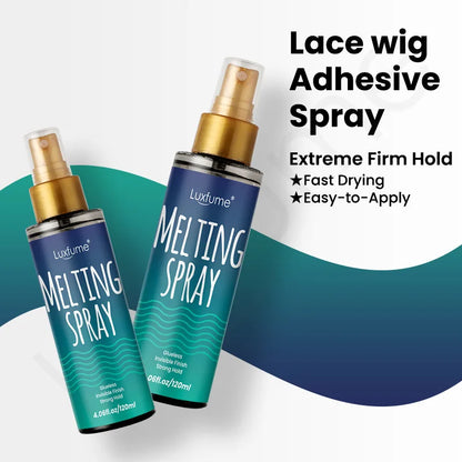 Front lace wig glue Melting Spray For lace wigs 120ml melting spray Long Lasting Spray Front Lace Wig Glue spray to melt the wig