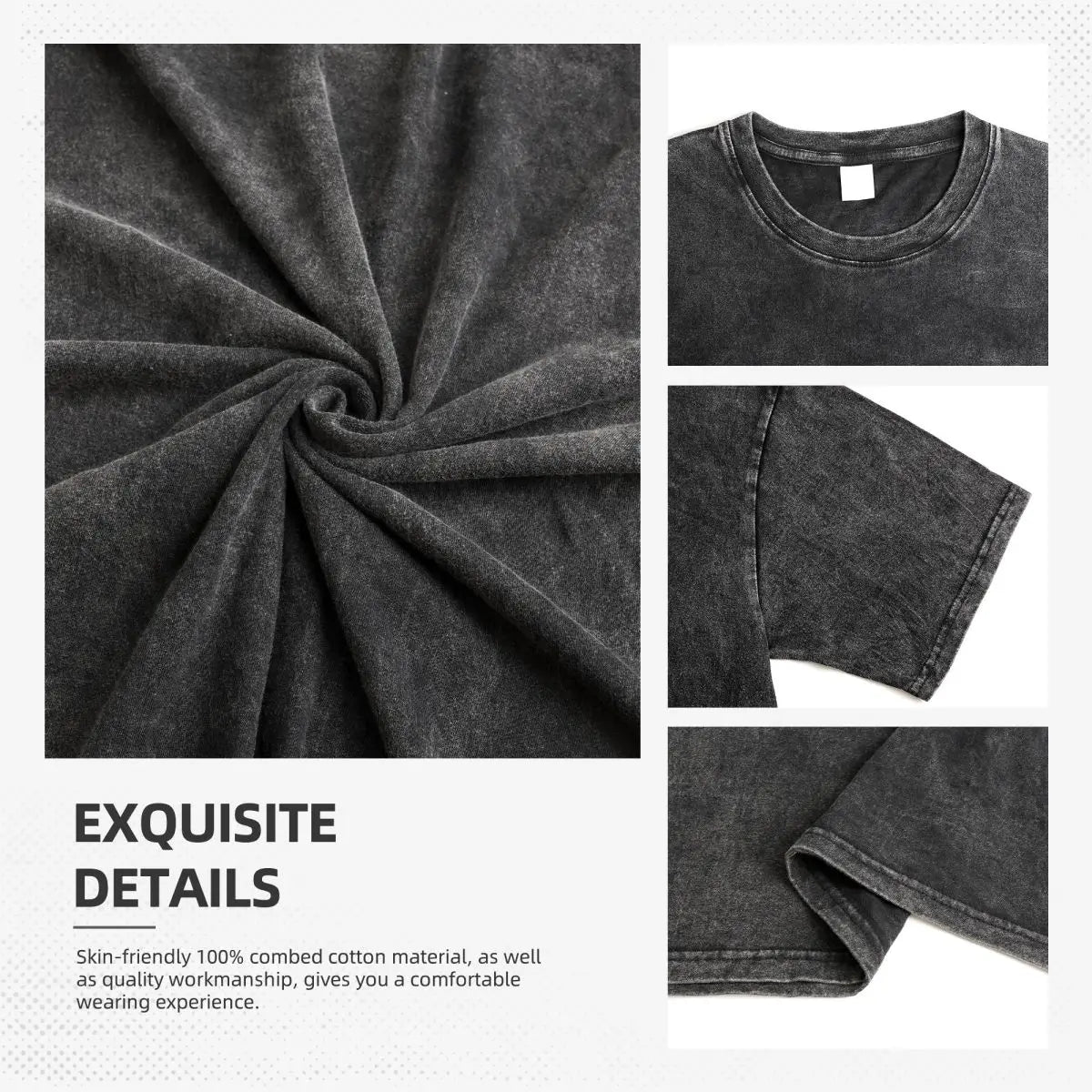 Elder Washed T Shirt Streetwear Hip Hop Cool T-Shirts Game Tees Tops for Men Women 100% Cotton Oversize Graphic