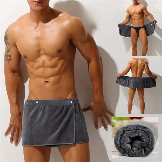 Men Wearable Bath Towel Pants Soft Microfiber Magic Underwear Sexy Man Swimming Panties Gym Sauna Travel Beach Boxer for Adults