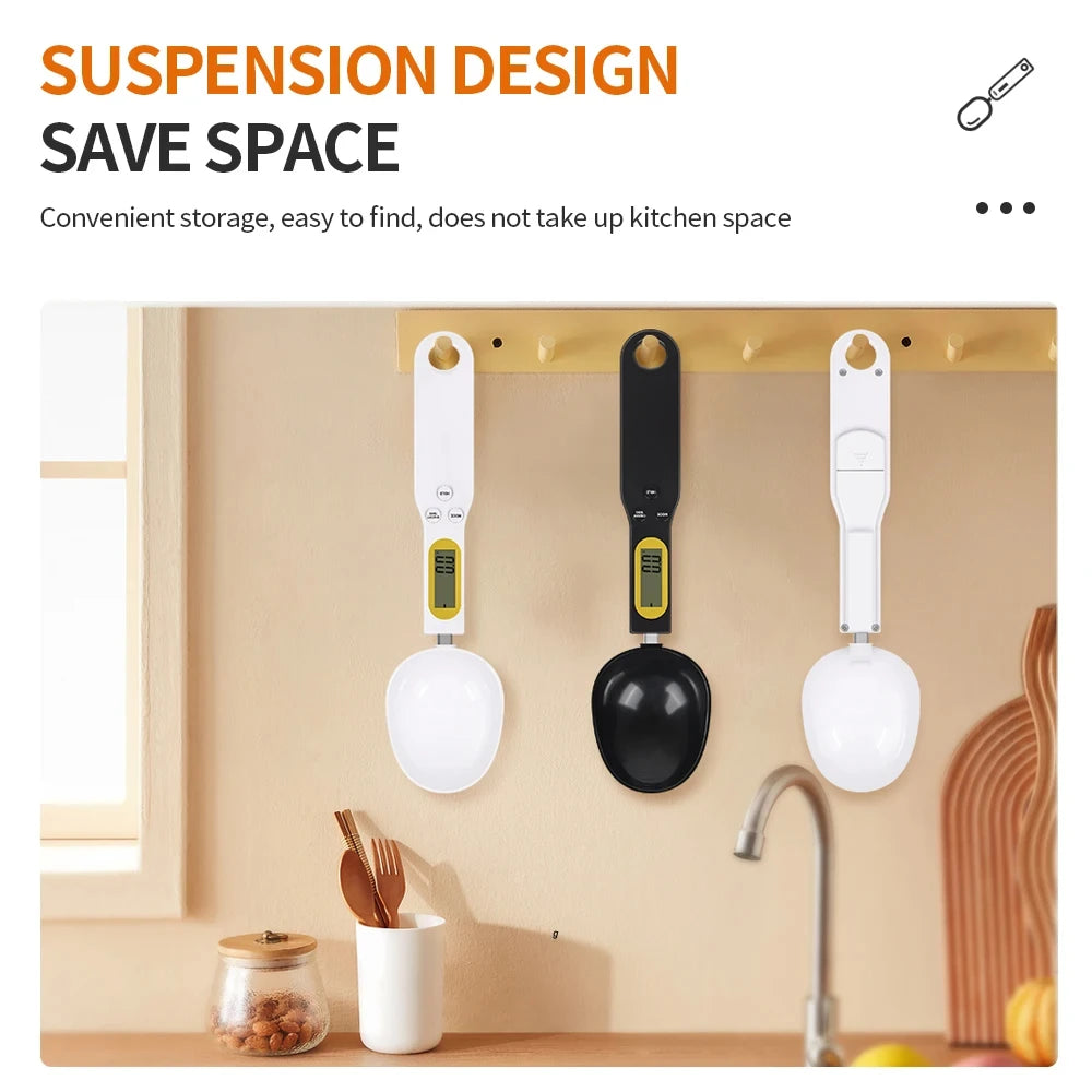 500g 0.1g Electronic Spoon Scale LCD Digital Kitchen Scale Weight Measuring Spoon Mini Kitchen Tool for Milk Coffee Food