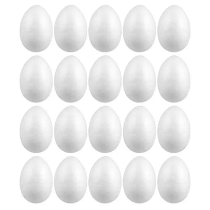 2/3/4 Pcs 15cm 20cm DIY Eggs White Foam Balls Eggs Easter Modeling Shapes Egg Ornaments Kids Painting Party Decorations